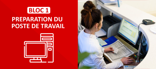 préparation du poste de travail